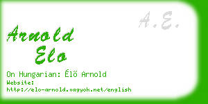 arnold elo business card